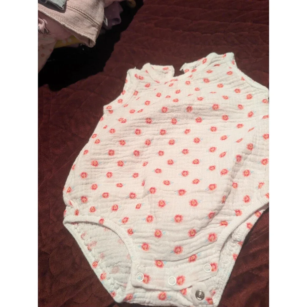 Chickpea Baby Romper 3-6M Floral Print Sleeveless - Free Shipping